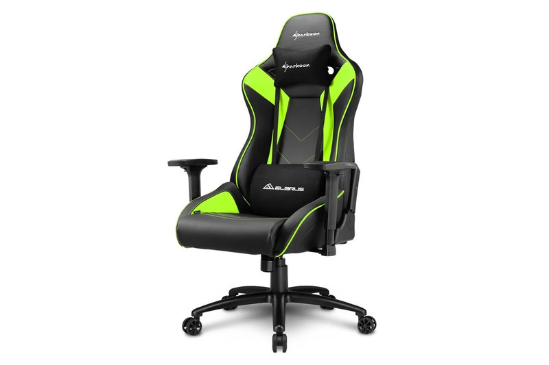 Sharkoon Elbrus 3 Gaming Seat/Black Green - كرسي